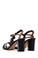 Women's Black Ankle Strap Heeled Sandals | Derimod