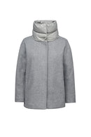 Geox Women's Gray Diamanta Coat | Derimod
