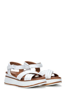 Women's Leather Wedge Heel Sandals | Derimod