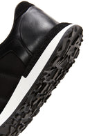 Erkek Siyah Süet Detaylı Sneaker | Derimod
