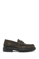 Geox Men's Mink U Spherica Ec7 Suede Leather Masculine Loafer | Derimod