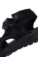 Male Black Fabric Sandal | Derimod