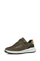 Geox Men's Green Pg1X Abx Laced Waterproof Leather Sneaker | Derimod