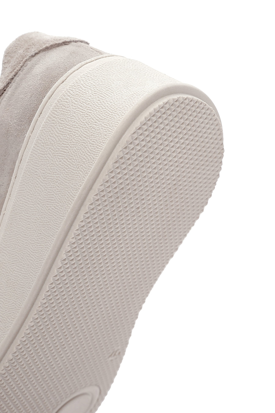 Kadın Bej Kalın Tabanlı Nubuk Deri Sneaker