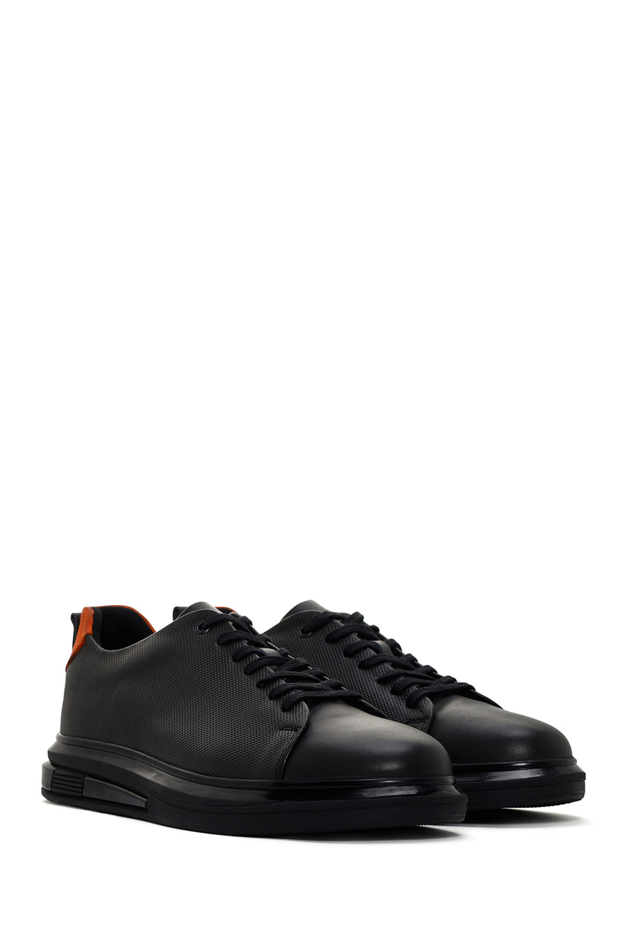 Men's Khaki Lace-up Leather Sneaker