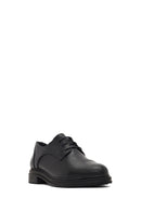 Woman Black Lace-up Leather Masculine Shoes | Derimod