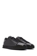 Men's Black Lace-up Leather Sneaker | Derimod