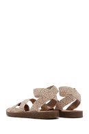 Women's Beige Double Strap Sandals | Derimod