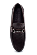 Men's Leather Printed Loafer | Derimod