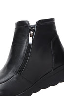 Women's Black Leather Casual Boots | Derimod