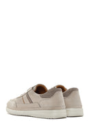 Men's Beige Lace-Up Nubuck Leather Sneaker | Derimod