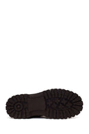 Male Beige Zip Closure Thick-Soled Nubuck Leather Boots | Derimod