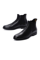 Men's Black Leather Chelsea Boots | Derimod