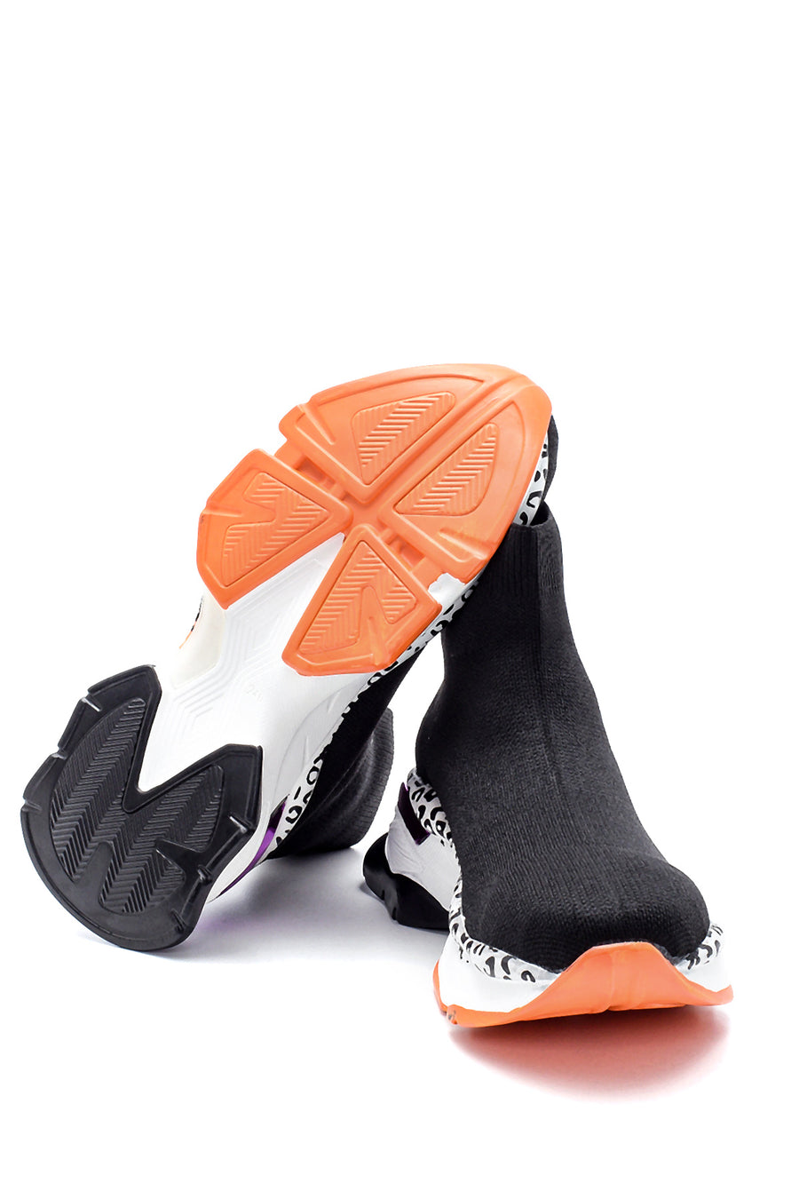 Women's Thick Colored Sole Sock Boots