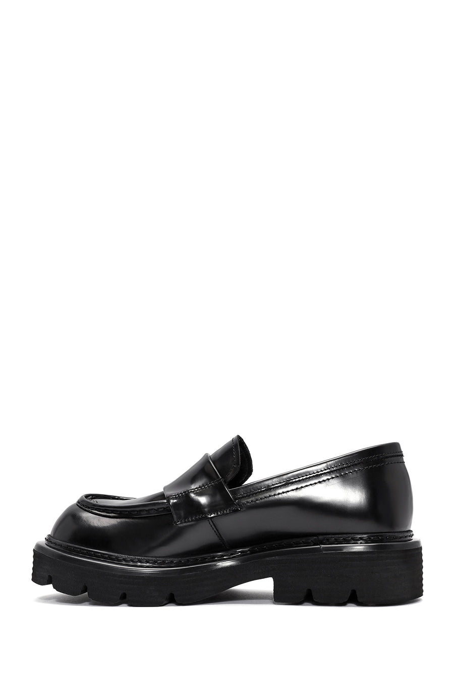 Men's Black Leather Casual Loafer