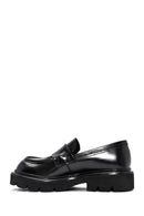 Men's Black Leather Casual Loafer | Derimod