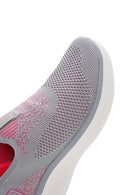 Women's Gray Thick Fabric Sneaker | Derimod