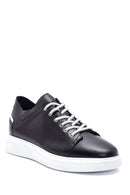 Erkek Siyah Deri Sneaker | Derimod