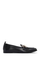 Women's Black Masculine Loafer | Derimod