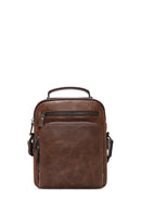 Men's Brown Leather Crossbody Bag | Derimod