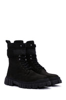 Men's Black Nubuck Leather Casual Boots | Derimod