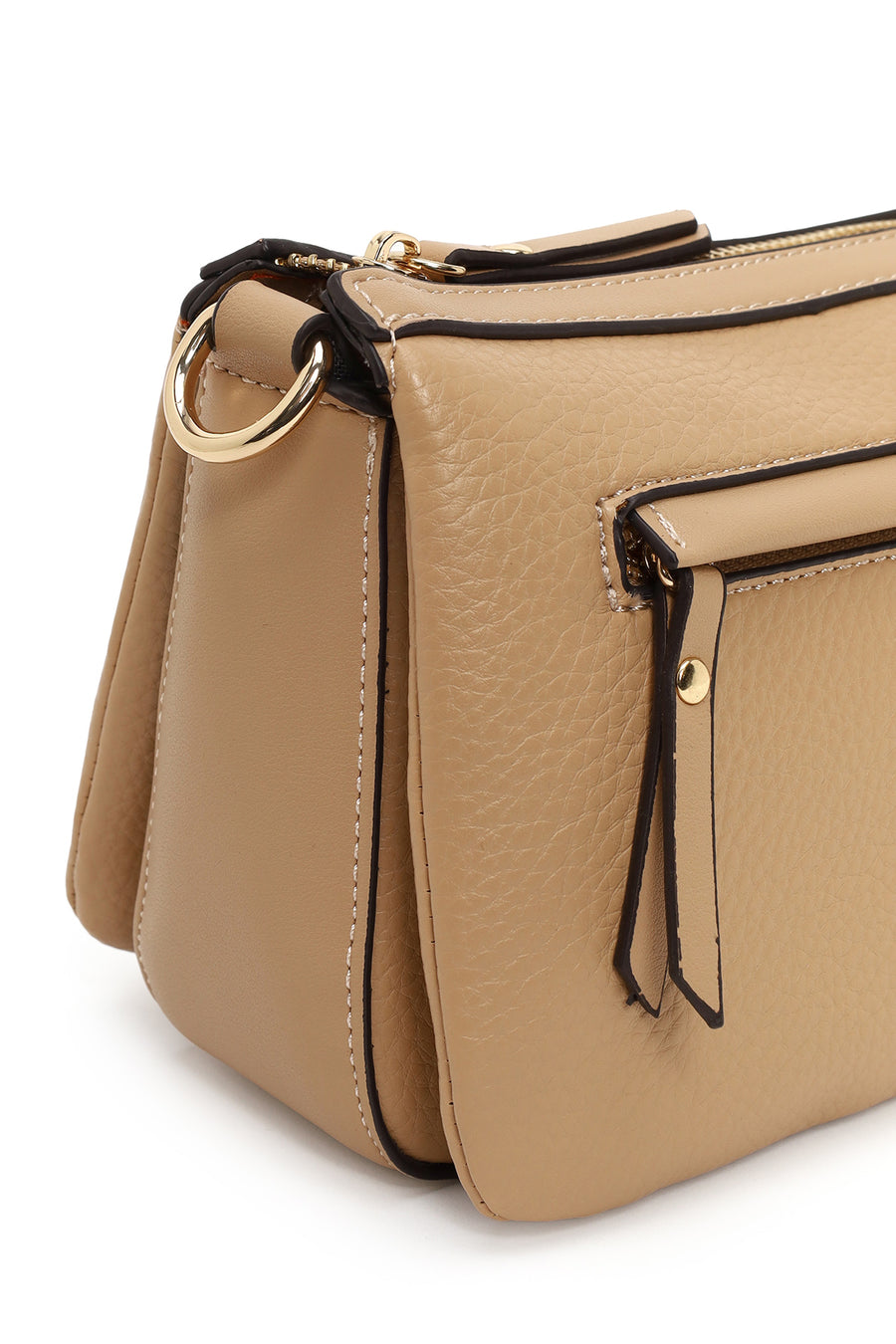 Woman Beige Crossbody Bag
