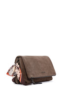 Women's Mink Suede Crossbody Bag | Derimod