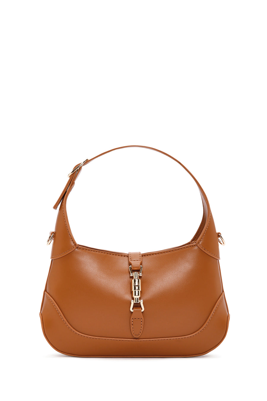 Women's Tan Long Strap Shoulder Bag