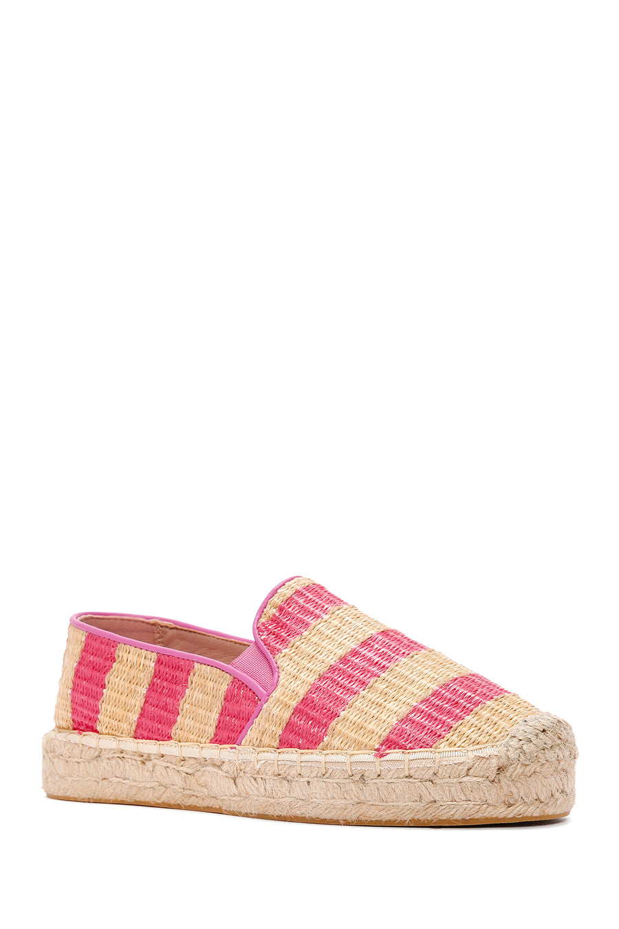 Kadın Pembe Hasır Espadril