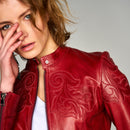 Diana-2 Women's Leather Jacket | Derimod