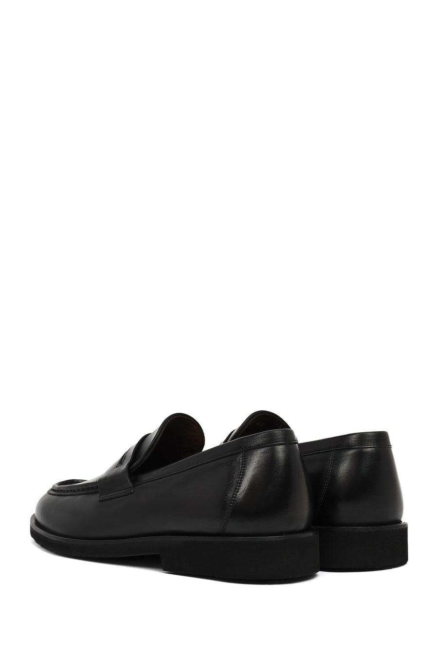 Men's Black Leather Classic Loafer