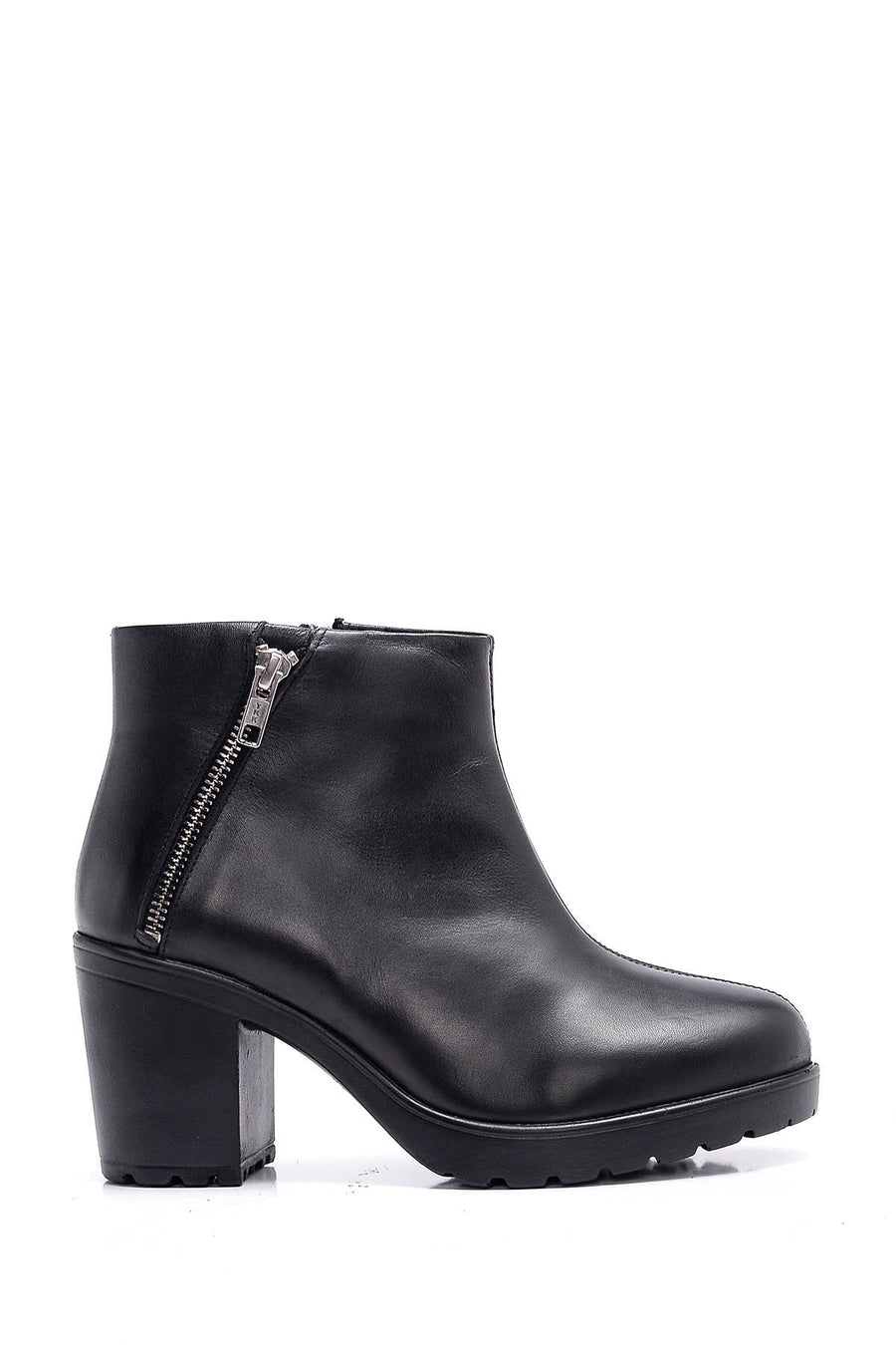 Zippered Women's Leather Boots 18WFD120218 | Derimod