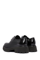 Women's Black Lace-Up Leather Oxford Shoes | Derimod