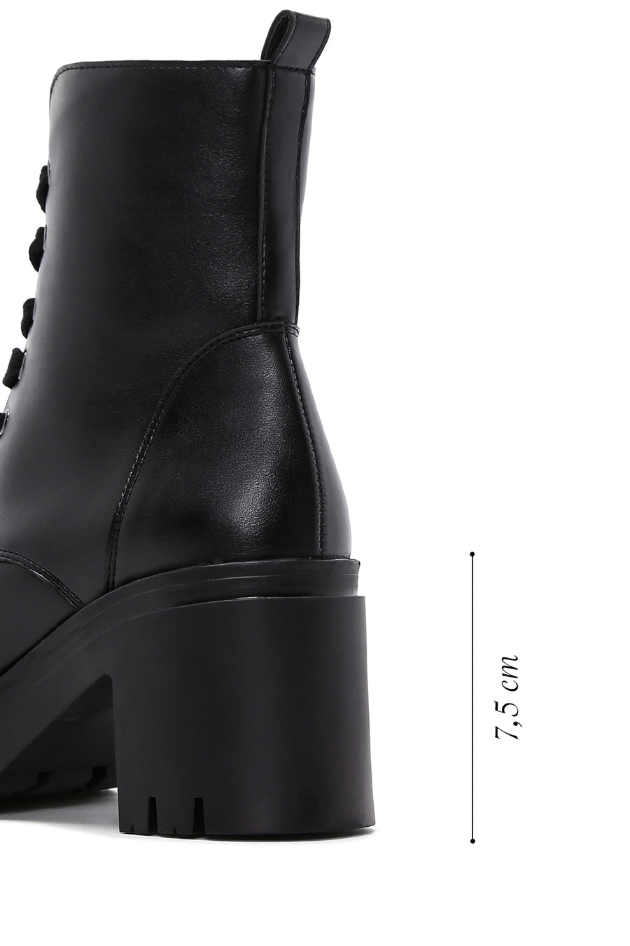 Women's Black Thick Heeled Boots