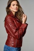 Fame Women's Leather Jacket | Derimod