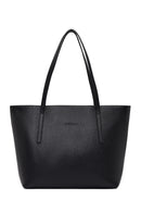 Woman Black Leather Shoulder Bag | Derimod