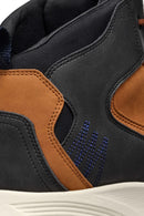 Geox Men Brown Lace-Up Fabric Boots | Derimod