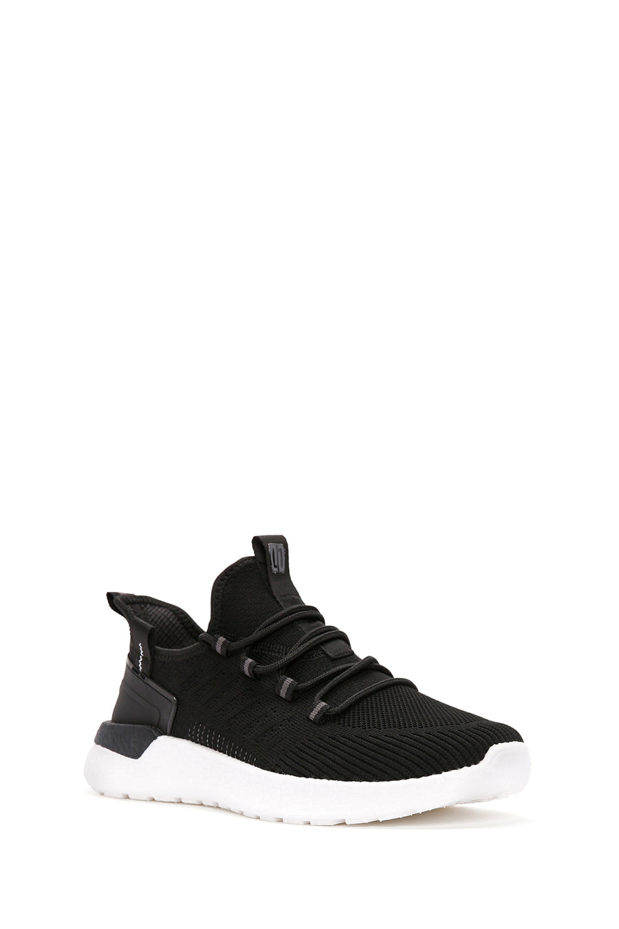 Derimod Zero Men's Black Lace-Up Thick Soled Fabric Sneaker