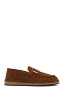 Men's Tan Suede Leather Casual Loafer | Derimod