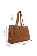 Women's Tan Quilted Shoulder Bag | Derimod