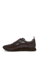 Men's Brown Lace-Up Leather Casual Sneakers | Derimod