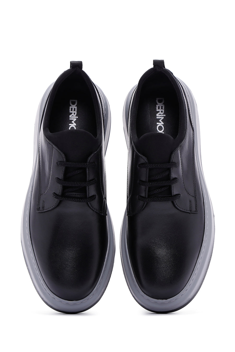 Men's Black Leather Sneaker