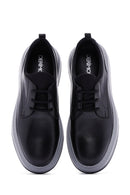 Men's Black Leather Sneaker | Derimod