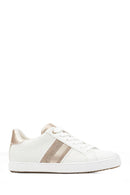 Geox Women's White Blomiee Lace-up Leather Sneaker | Derimod