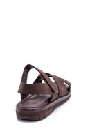 Men's Nubuck Strappy Sandals | Derimod