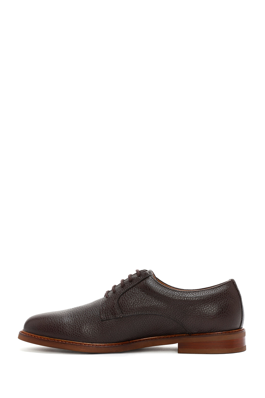 Men's Brown Laced Leather Classic Shoes