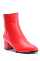 Women's Heeled Leather Boots | Derimod