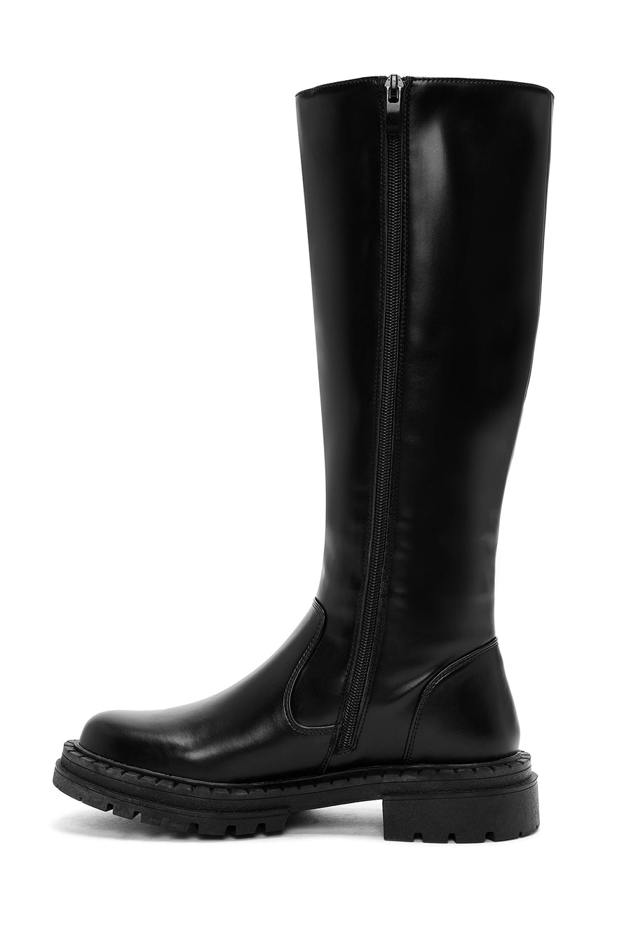 Women's Black Zippered Boots