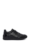 Men's Black Lace-up Leather Sneaker | Derimod