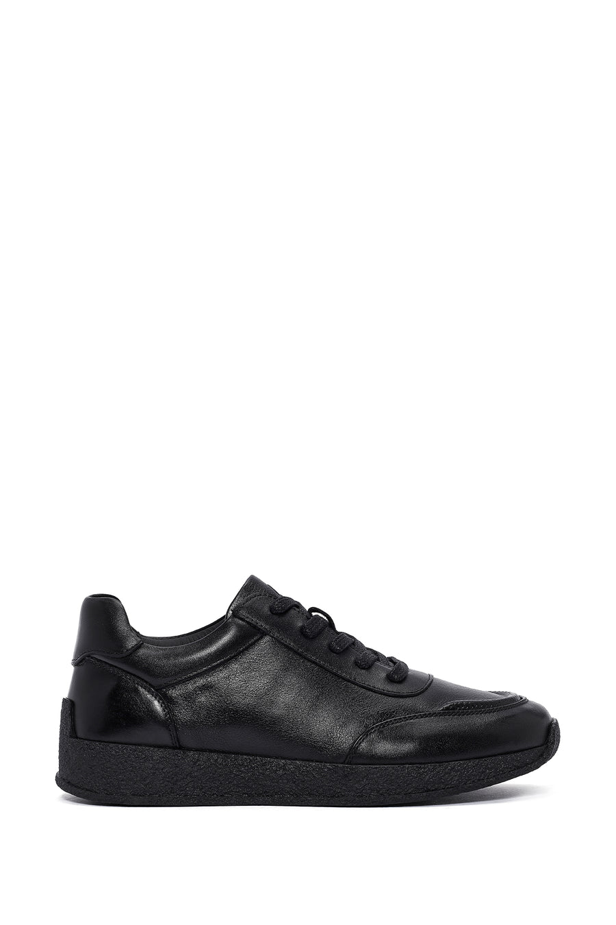 Men's Black Lace-up Leather Sneaker 24WFD6000FT | Derimod